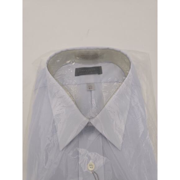 Everett St Men's Shirt sz 17.5 Big Blue Button Up New #T - Picture 2 of 6